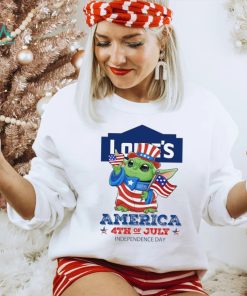 Baby Yoda Works At Lowe’s America 4th Of July Independence Day 2024 shirt