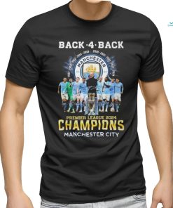 Back 4 Back Premier League 2024 Champions Manchester City T Shirt