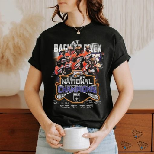 Back To Back Buffalo Bandits 2023 2024 NLL Champions T Shirt