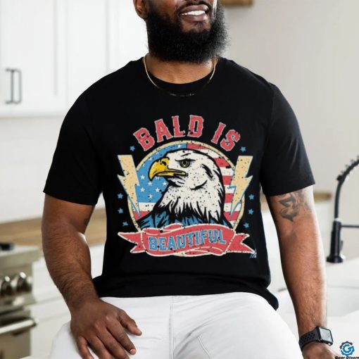 Bald Is Beautiful 4th Of July Independence Day Shirt