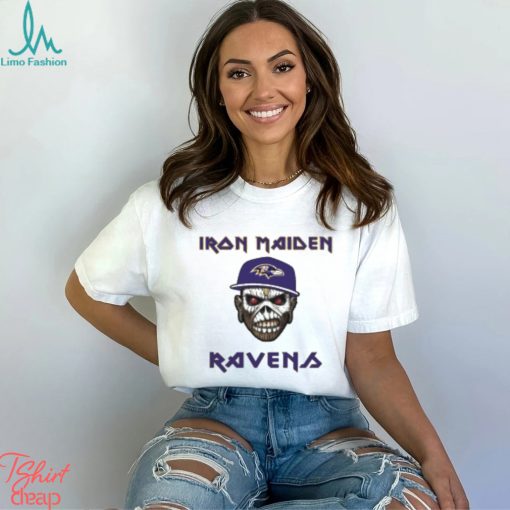 Baltimore Ravens Iron Maiden Rock Band Music T Shirt