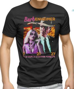 Barbenheimer The World Changes Forever 7 21 23 T Shirt