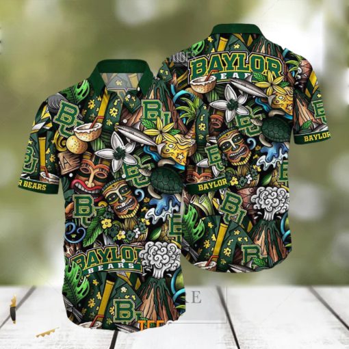 Baylor Bears NCAA Mens Floral Special Design Hawaiian Shirt