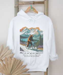 Bear ride bicycle have an out of car experience shirt