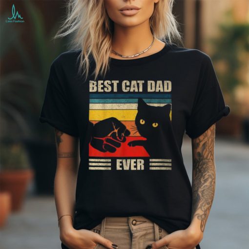 Best Cat Dad Ever Cat Dad Father Vintage T Shirt