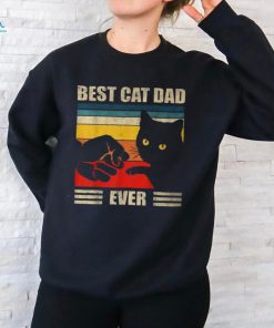 Best Cat Dad Ever Cat Dad Father Vintage T Shirt