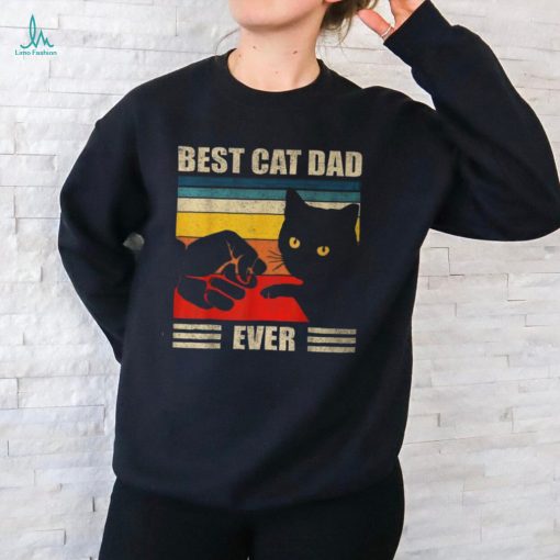 Best Cat Dad Ever Cat Dad Father Vintage T Shirt