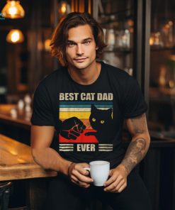 Best Cat Dad Ever Cat Dad Father Vintage T Shirt