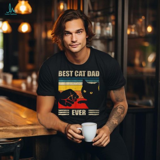 Best Cat Dad Ever Cat Dad Father Vintage T Shirt