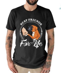 Best Friends For Life Funny Boxer Dog Shirt
