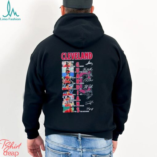 Best MLB Cleveland Guardians All Team Members Signatures 2024 Shirt