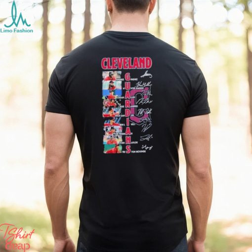 Best MLB Cleveland Guardians All Team Members Signatures 2024 Shirt