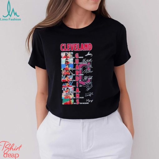 Best MLB Cleveland Guardians All Team Members Signatures 2024 Shirt