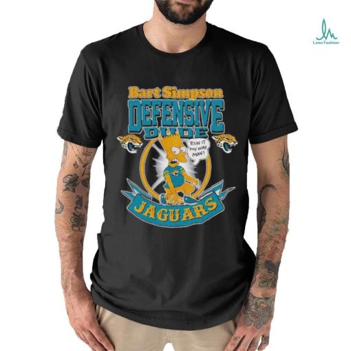 Best NFL Jacksonville Jaguars Bart Simpson Defensive Dude Run It My Way Man Logo Shirt