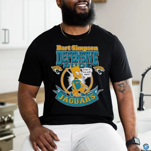 Best NFL Jacksonville Jaguars Bart Simpson Defensive Dude Run It My Way Man Logo Shirt