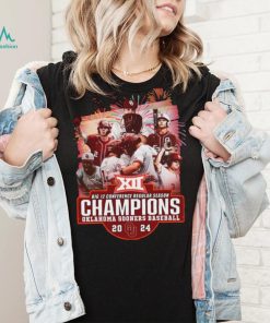 Big 12 Conference Regular Season Champions Okalahoma Sooners Baseball 2024 T Shirt