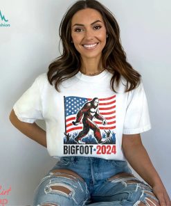 Bigfoot Sasquatch President 2024 Vote Elect Funny Sarcastic T Shirt