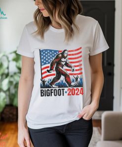 Bigfoot Sasquatch President 2024 Vote Elect Funny Sarcastic T Shirt