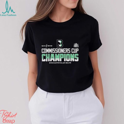 Binghamton Black Bears 2024 FBHL Final Commissioners Cup Champions Unisex T Shirt