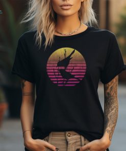 Birds Over A Vintage Sunset Distressed Men’s T shirt