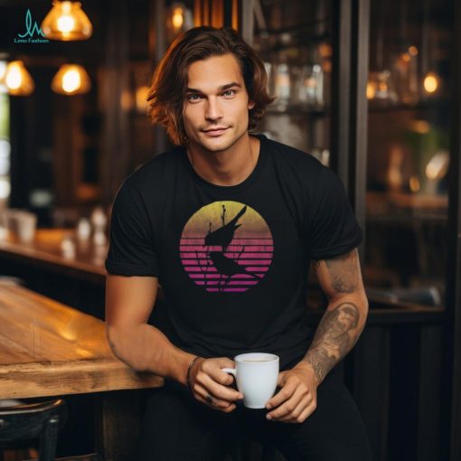 Birds Over A Vintage Sunset Distressed Men’s T shirt
