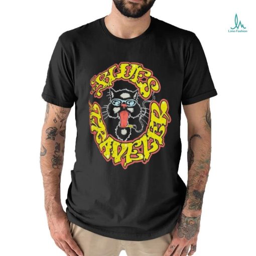 Blues traveler manic merch cat graphic 2024 shirt