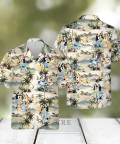 Bluey Family Hawaiian Shirt Summer Vacation Gift