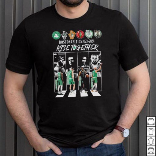 Boston Celtics 2023 2024 Rise Together Abbey Road Signatures Shirt