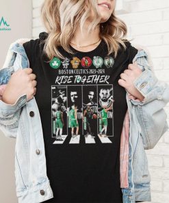 Boston Celtics 2023 2024 Rise Together Abbey Road Signatures Shirt