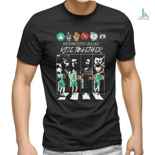 Boston Celtics Abbey Road 2023 2024 Rise Together Signatures Shirt