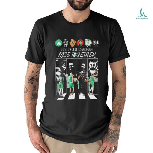 Boston Celtics Abbey Road 2023 2024 Rise Together Signatures Shirt