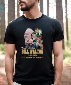 Boston Celtics Bill Walton 1952 2024 Thank You For The Memories T Shirt