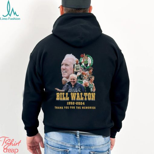 Boston Celtics Bill Walton 1952 2024 Thank You For The Memories T Shirt