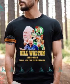 Boston Celtics Bill Walton signature 1952 2024thank you for the memories shirt