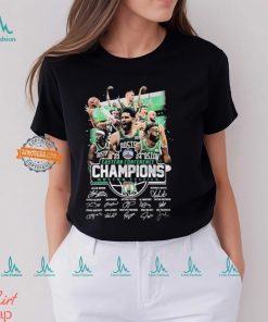 Boston Celtics Eastern Conference Champions 2024 Signatures shirt