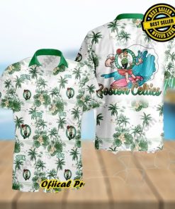 Boston Celtics Hawaiian Shirt Tropical Flower Pattern Best Basketball Gift