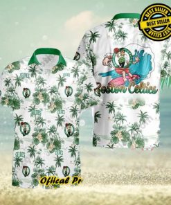 Boston Celtics Hawaiian Shirt Tropical Flower Pattern Best Basketball Gift