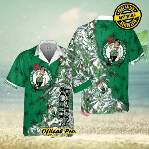 Boston Celtics Hawaiian Shirt Tropical Flowers Summer Holiday Gift