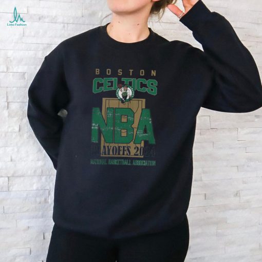 Boston Celtics NBA Playoffs 2024 Stadium Art Fan T Shirt