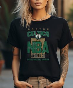 Boston Celtics NBA Playoffs 2024 Stadium Art Fan T Shirt