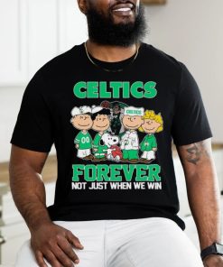 Boston Celtics X Peanuts Characters Forever Not Just When We Win Shirt