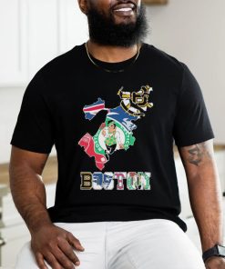 Boston Map Sports Teams Red Sox, Celtics, Patriots And Bruins Shirt