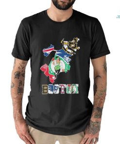 Boston Map Sports Teams Red Sox, Celtics, Patriots And Bruins Shirt