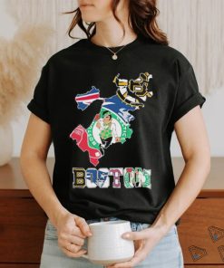 Boston Map Sports Teams Red Sox, Celtics, Patriots And Bruins Shirt