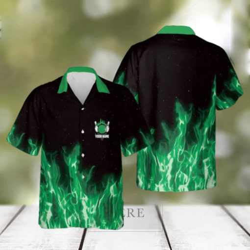 Bowling Green Flame Magic Fire Personalized Hawaiian Shirt