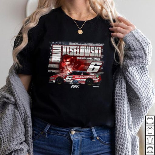 Brad Keselowski Checkered Flag Sports Build Submarines.com Patriotic Car T Shirt