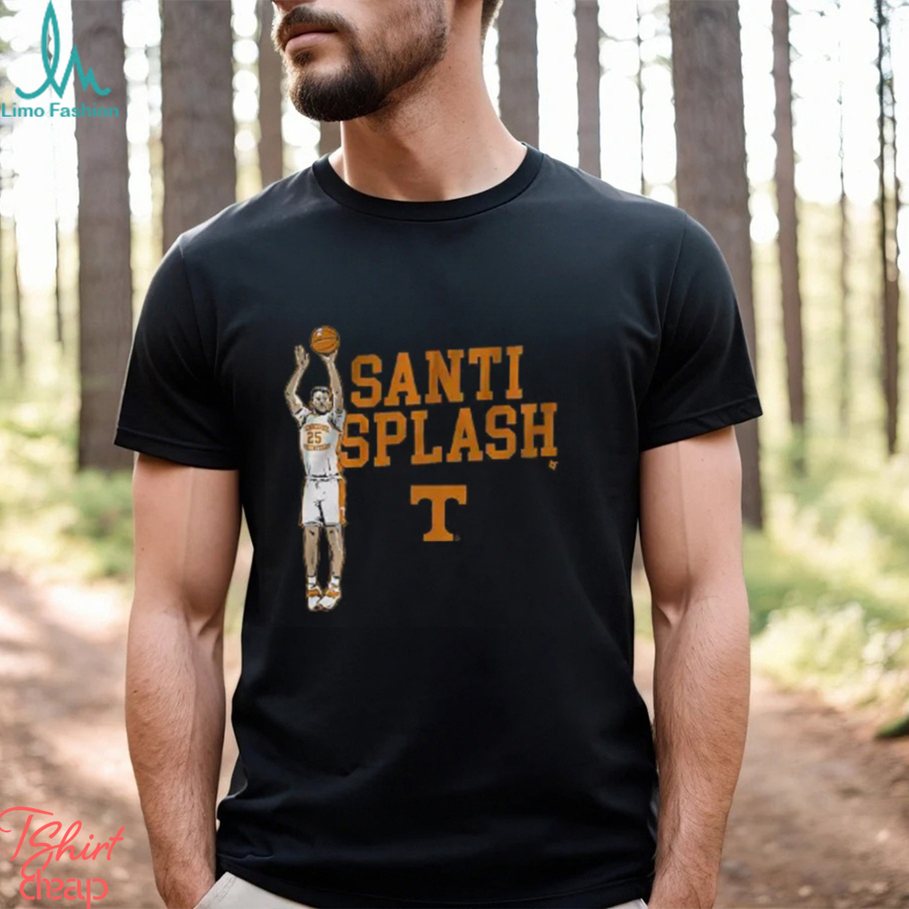 BreakingT Adult Tennessee Volunteers Black Santiago Vescovi 'Santi Splash' T Shirt BreakingT Adult Tennessee Volunteers Black Santiago Vescovi 'Santi Splash' T Shirt