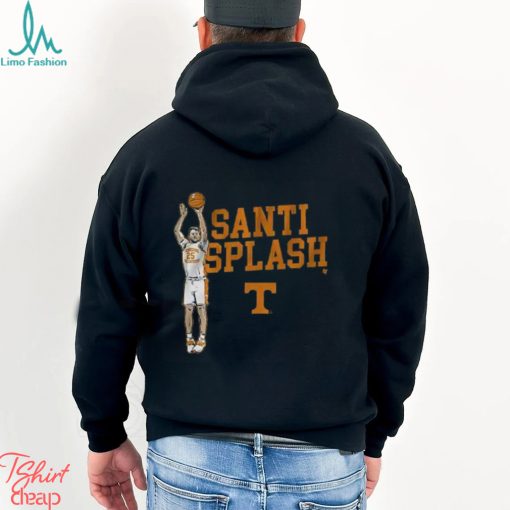 BreakingT Adult Tennessee Volunteers Black Santiago Vescovi ‘Santi Splash’ T Shirt