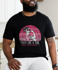 Breast Cancer Fight Like A Girl Cancer Survivor Awareness shirt