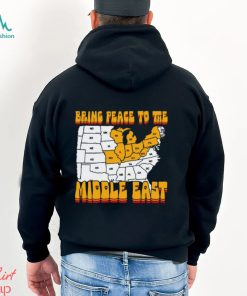 Bring Peace To The Middle East Usa Map Shirt